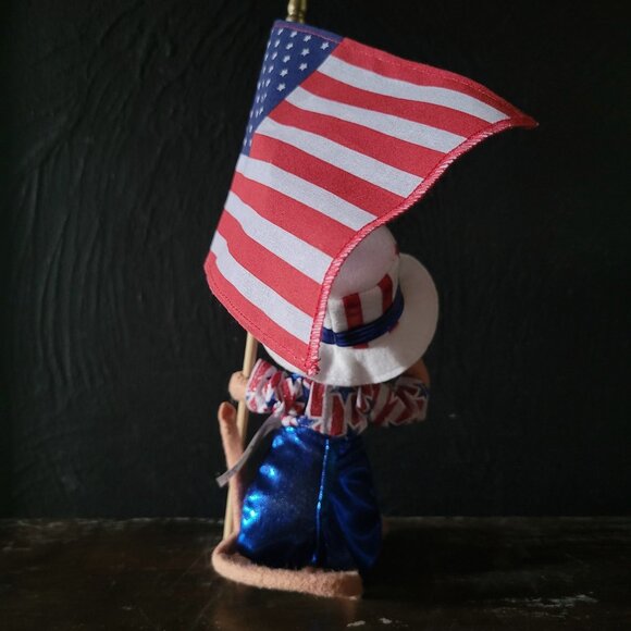 Annalee 2010 Patriotic 4th Of July Boy Mouse With American Flag - Picture 4 of 7